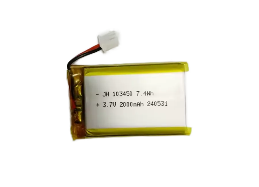 Bateria Li-ion Jhxny 103450 (2000mAh, 3.7V) – com conector ZHR-2